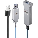 Lindy Cable USB 3.0 de fibra óptica, Cable alargador 