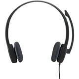 Logitech H150 Auriculares Alámbrico Diadema Oficina/Centro de llamadas Negro, Auriculares con micrófono negro, Alámbrico, Oficina/Centro de llamadas, 20 - 20000 Hz, 80 g, Auriculares, Negro