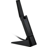 MSI AXE5400 adaptador y tarjeta de red WLAN 2402 Mbit/s, Adaptador Wi-Fi Inalámbrico, USB, WLAN, Wi-Fi 6E (802.11ax), 2402 Mbit/s, Negro