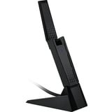 MSI AXE5400 tarjeta y adaptador de interfaz USB 2.0, Adaptador Wi-Fi USB tipo A, USB 2.0, Masculino, Negro, Windows 10, Windows 11, 102 mm