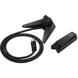 MSI AXE5400 tarjeta y adaptador de interfaz USB 2.0, Adaptador Wi-Fi USB tipo A, USB 2.0, Masculino, Negro, Windows 10, Windows 11, 102 mm