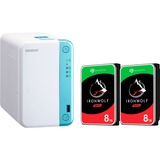 QNAP NAS blanco/Celeste