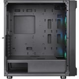 Thermaltake Versa T27 TG ARGB Midi Tower Negro, Cajas de torre negro, Midi Tower, PC, Negro, ATX, EATX, micro ATX, Mini-ITX, SPCC, Juego