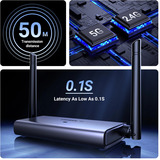 UGREEN CM586 HDMI 1x HDMI + 1x VGA, Alargador de HDMI plateado, HDMI, 1x HDMI + 1x VGA, 3840 x 2160 Pixeles, Gris, 4K Ultra HD, 50 m