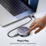 UGREEN CM586 HDMI 1x HDMI + 1x VGA, Alargador de HDMI plateado, HDMI, 1x HDMI + 1x VGA, 3840 x 2160 Pixeles, Gris, 4K Ultra HD, 50 m
