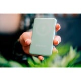 Verbatim Charge 'n' Go Polímero de litio 5000 mAh Cargador inalámbrico Verde, Banco de potencia verde claro, 5000 mAh, Polímero de litio, Quick Charge 3.0, Cargador inalámbrico, Verde