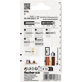 fischer Taco para hormigón celular FFA 8, Pasador gris claro