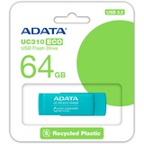 ADATA UC310E-64G-RGN, Lápiz USB verde