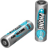 Ansmann 1.2 V rechargeable battery NiMH Níquel-metal hidruro (NiMH), Batería plateado, Níquel-metal hidruro (NiMH), 1,2 V, 1300 mAh