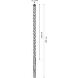 Bosch Expert Broca para martillo SDS plus-7X, Taladro Martillo perforador, Hammer drill bit, 1 cm, 265 mm, Concreto, Piedra, 20 cm