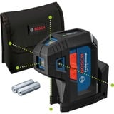 Bosch GPL 5 G Nivel de punto 30 m 500-540 nm (< 10mW), Láser de puntos azul/Negro, 30 m, 0,35 mm/m, 4°, 4 s, 500-540 nm (< 10mW), Nivel de punto