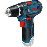 Bosch GSR 10,8-2-LI Professional Sin llave Negro, Azul, Rojo, Taladro/destornillador azul/Negro, 8-2-LI Professional, Taladro de pistola, Sin llave, Negro, Azul, Rojo, 1 cm, 1,9 cm, 1 cm