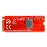 DeLOCK Convertidor M.2 Key M a 1 x OCuLink SFF-8612, Tarjeta de interfaz 