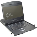 Digitus Consola modular de 19", Switch KVM negro