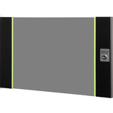 Digitus Puerta frontal de vidrio para carcasa de pared de 19" 7HE serie Unique, Panel frontal negro