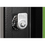 Digitus Puerta frontal de vidrio para carcasa de pared de 19" 7HE serie Unique, Panel frontal negro