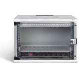 Digitus Set de red SOHO Pro 19" 540x400 mm (AnxP), Armario IT gris claro