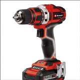 EINHELL Atornillador inalámbrico Power X-Change TE-CD 18/40-1 Li, 18 Voltios, Taladro/destornillador rojo/Negro
