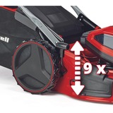 EINHELL Cortacésped profesional a batería GP-CM 36/52 S Li BL, 36 Voltios (2x18 Voltios) rojo/Negro