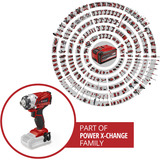 EINHELL Power X-Change Atornillador de impacto a batería TE-CI 18/1 Li - Solo, 1/4", 18 Voltios, Tornillo de percusión rojo/Negro
