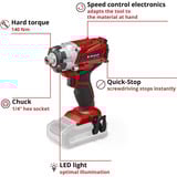 EINHELL TE-CI 18/1 Li-Solo, Tornillo de percusión rojo/Negro