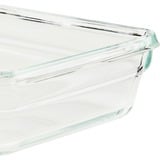Emsa CLIP & CLOSE N1041100 recipiente de almacenar comida Rectangular Caja 2 L Transparente 1 pieza(s) transparente/Rojo, Caja, Rectangular, 2 L, Transparente, Vidrio, 420 °C