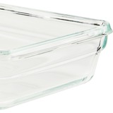 Emsa CLIP & CLOSE N1041100 recipiente de almacenar comida Rectangular Caja 2 L Transparente 1 pieza(s) transparente/Rojo, Caja, Rectangular, 2 L, Transparente, Vidrio, 420 °C