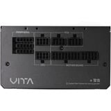 Fortron VITA GM 650W, Fuente de alimentación de PC negro, 650 W, 100 - 240 V, 50/60 Hz, 8-4 A, Activo, 100 W