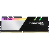 G.Skill Trident Z F4-3200C14D-16GTZN módulo de memoria 16 GB 2 x 8 GB DDR4 3200 MHz, Memoria RAM negro/blanco, 16 GB, 2 x 8 GB, DDR4, 3200 MHz
