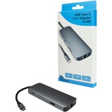 Inter-Tech 88885665, Adaptador plateado oscuro