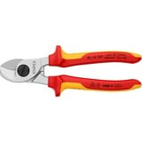 KNIPEX 95 16 165 alicate Alicates cortaalambres, Alicates de corte Alicates cortaalambres, 1,5 cm, Cromo, De plástico, Rojo/Amarillo, 16,5 cm