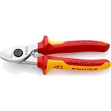 KNIPEX 95 16 165 alicate Alicates cortaalambres, Alicates de corte Alicates cortaalambres, 1,5 cm, Cromo, De plástico, Rojo/Amarillo, 16,5 cm