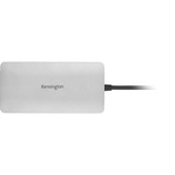 Kensington Dock móvil USB-C® sin Driver 8 en 1 UH1400P, Estación de acoplamiento plateado, USB 3.2 Gen 1 (3.1 Gen 1) Type-C, 85 W, 10,100,1000 Mbit/s, Negro, Plata, MicroSD (TransFlash), SD, China