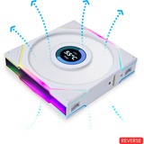 Lian Li UNI FAN TL120 LCD, Ventilador blanco, Reverse Blade, 124 mm