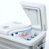 Mobicool 9600024968, Nevera aluminio/blanco