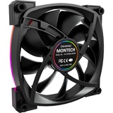 Montech RX120 PWM 120x120x25, Ventilador negro