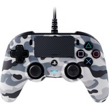 Nacon Camo Wired Compact Controller Multicolor USB Gamepad Analógico PlayStation 4 camuflaje/Gris, Gamepad, PlayStation 4, Botón Opciones, Botón Compartir, Analógico, Alámbrico, USB