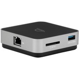 OWC OWCTCDK6P2SG hub de interfaz USB 3.2 Gen 1 (3.1 Gen 1) Type-A 600 Mbit/s Gris, Estación de acoplamiento gris/Negro, USB 3.2 Gen 1 (3.1 Gen 1) Type-A, USB Tipo C, MicroSD (TransFlash), 600 Mbit/s, Gris, Aluminio, Plástico