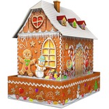 Ravensburger Christmas Gingerbread House Night Edition Puzle 3D 216 pieza(s) Edificios, Puzzle 216 pieza(s), Edificios, 8 año(s)