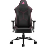 Sharkoon SGS30 Silla para videojuegos universal Asiento acolchado tapizado Negro, Rosa, Asientos de juego negro/Rosa neón, Silla para videojuegos universal, 130 kg, Asiento acolchado tapizado, Respaldo acolchado tapizado, 185 cm, Negro / Rojo