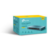 TP-Link LS108G switch No administrado Gigabit Ethernet (10/100/1000) Azul, Interruptor/Conmutador azul, No administrado, Gigabit Ethernet (10/100/1000)