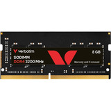 Verbatim SO-DIMM 8 GB DDR4-3200, Memoria RAM negro