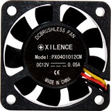 Xilence XPF40.W Carcasa del ordenador Ventilador 4 cm Negro negro, Ventilador, 4 cm, 4500 RPM, 19 dB, 6,9 cfm, Negro