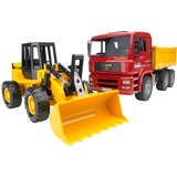 Construction truck with articulated road loader vehículo de juguete, Automóvil de construcción
