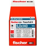 fischer Tornillo para madera PowerFull II 6,0x140 ZK TX VG 