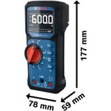 Bosch 0601077300, Instrumento de medición azul/Negro