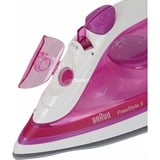 Braun FreeStyle 3 FI 3124 Plancha vapor-seco Suela de cerámica 2400 W Púrpura, Plancha a vapor violeta/blanco, Plancha vapor-seco, Suela de cerámica, 2 m, 160 g/min, Púrpura, 45 g/min