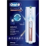 Braun Genius X 80354129 cepillo eléctrico para dientes Adulto Cepillo de dientes oscilante Oro rosado, Blanco, Cepillo de dientes eléctrico Oro rosa, Adulto, Cepillo de dientes oscilante, Cuidados diarios, Cuidado de las encías, Sensible, Blanqueador, Oro rosado, Blanco, 2 min, Alemania