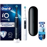 Braun Oral-B iO Series 5 Duo, Cepillo de dientes eléctrico negro/blanco