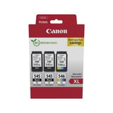 Canon 8286B013 cartucho de tinta 3 pieza(s) Original Alto rendimiento (XL) Negro, Cian, Magenta, Amarillo Alto rendimiento (XL), Negro, Cian, Magenta, Amarillo, 15 ml, 13 ml, 3 pieza(s), Multipack